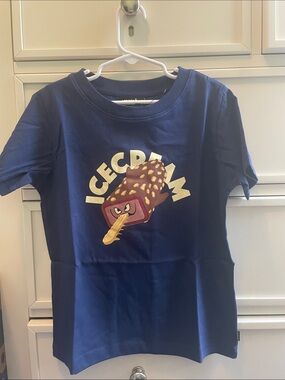 Kids Navy Icecream Graphic Tee size 5/6